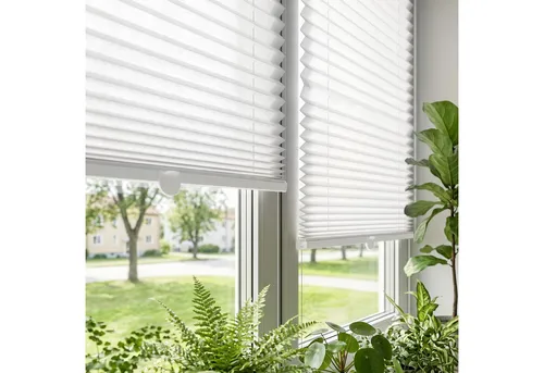 Salcar Plissee Plissee ohne Bohren Klemmfix Rollo verspannt für Fenster Lichtschutz, blickdicht mit Klemmträger im Fixmaß für Fenster und Türen