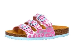 LICO Pantolette Bioline Kids, Gr. 34, rosa - Bequeme Pantolette aus Synthetik mit verstellbarem Schnallenverschluss für optimalen Halt. Ideal für den Alltag und vielseitig kombinierbar.