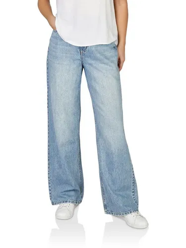 DENIMFY Damen Jeans DFDana Loose Fit High Waist - Moderne Loose Fit Jeans für Damen mit hoher Leibhöhe und langem Bein. Aus hochwertiger Baumwolle für hohen Tragekomfort. Vielseitig kombinierbar und in verschiedenen Größen erhältlich.