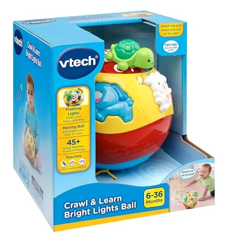 Vtech 184903 Krabbeln und Lernen – bunte Kugel mit Lichtern