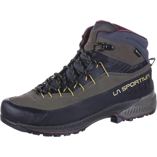 La Sportiva TX4 Evo Mid GTX Mocha/Savana (46,5) - Technische Bergschuhe - Bergschuhe für technische Zustiege und leichte Kletterpassagen. Mit GORE-TEX für Wasserdichtigkeit und Vibram MegaGrip für optimale Traktion.