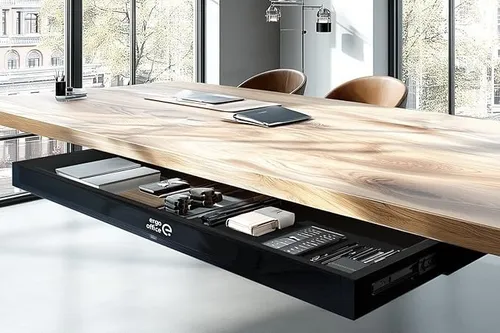 Ergo Office Schublade ER-302 – Flache Untertisch-Schublade mit 10 kg Tragkraft