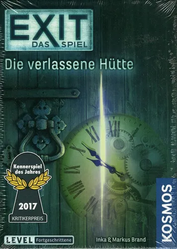 KOSMOS 692681 EXIT - Die verlassene Hütte, fortgeschrittenes Escape Room Spiel für 1-4 Spieler ab 12 Jahren, fördert Teamgeist und Kreativität
