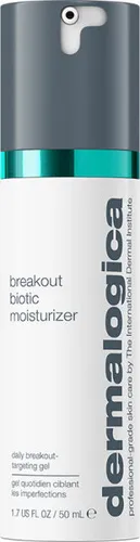 Dermalogica Active-Clearing Breakout Biotic Moisturizer 50 ml - Gesichtsreinigung für unreine Haut – mit 0,5 % Salicylsäure und postbiotischen Inhaltsstoffen für klarere, gesunde Haut und intensive Feuchtigkeit ohne Verstopfen der Poren.