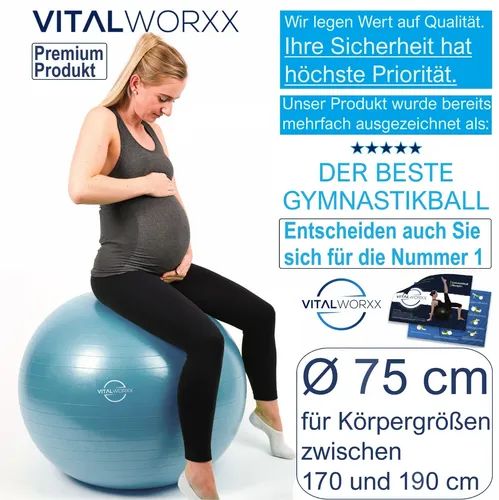 VITALWORXX Gymnastikball für Schwangere von VITALWORXX
