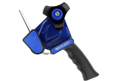 WESTCOTT Versandkarton Paketbandabroller, Paketklebeband Abroller für Paketband Kern-Ø 76 mm, Für Paketband 50 mm x 66 m