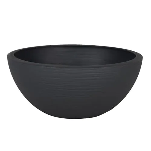 Pflanzschale Graphit Ella, anthrazit, Ø 24,5 x H 10 cm