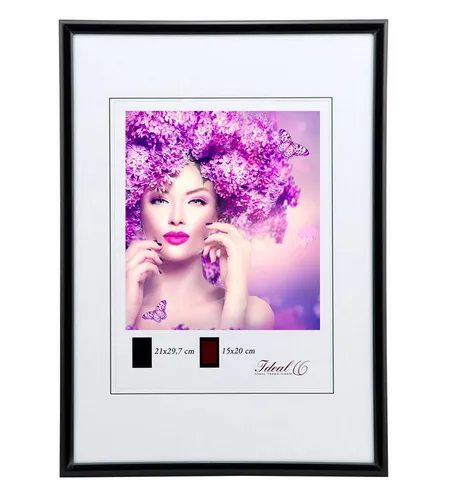 IDEAL TREND Bilderrahmen New Lifestyle Kunststoff Bilderrahmen Kunststoffrahmen Bildhalter Bild, für 1 Bilder (1 St), Posterrahmen Fotorahmen Urkundenrahmen Galerierahmen Bildhalter