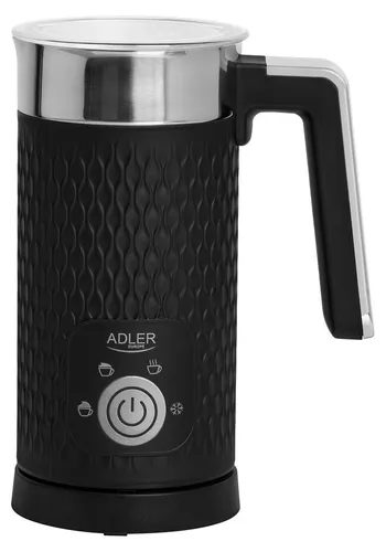 Milchaufschäumer Adler AD 4494B schwarz in silber von Adler