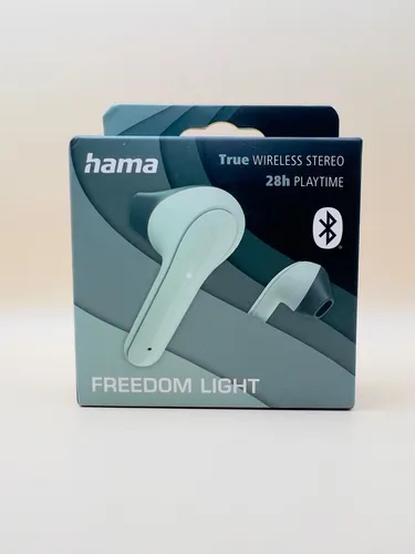 Hama Freedom Light - True Wireless Bluetooth-Kopfhörer in Grün mit Sprachsteuerung und Touch-Control für maximale Bewegungsfreiheit
