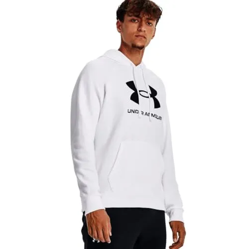 Under Armour Rival Fleece Logo Hoody Weiss, XL Herren