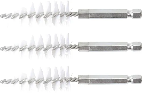 BGS-3078-18-N Nylonbürste 18 mm Antrieb Außensechskant 6,3 mm (1/4) 3-tlg.