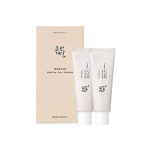 Beauty of Joseon Relief Sun Set (2er Pack) - Sonnenschutzmittel mit Rice + Probiotics, bietet umfassenden Schutz und Pflege für die Haut, ideal für alle Hauttypen.