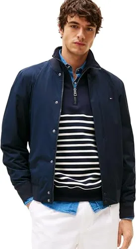 Tommy Hilfiger Herren Tech Lightweight Bomberjacke Mw0mw36665 – Blau (Desert Sky), L