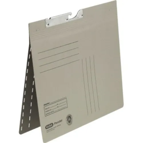 ELBA Zweifalz-Pendelhefter - DIN A4, grau Manilakarton, stabil und ideal für die Organisation von Unterlagen