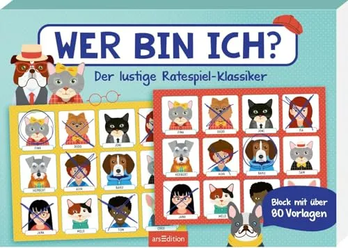 Wer bin ich?: Der lustige Ratespiel-Klassiker | Schnelles Fragespiel mit über 80 Vorlagen