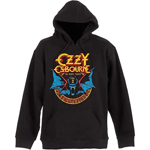 Ozzy Osbourne Unisex Pullover Hoodie Bat Circle, mehrfarbig, S - Stylischer Unisex Kapuzenpullover mit einzigartigem Bat Circle Design. Ideal für Fans und perfekt für jeden Anlass. Maschinenwaschbar und aus hochwertigem Material gefertigt.