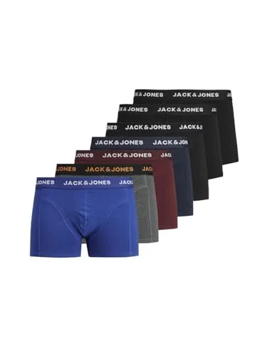 JACK & JONES Herren Boxershorts 7er Pack – Mehrfarbig, Größe S - Entdecken Sie den 7er Pack Boxershorts von Jack & Jones – perfekte Passform und hoher Tragekomfort. Mit einem elastischen Bund und weichem Material sind sie ideal für den täglichen Gebrauch.