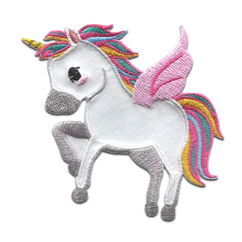 Aufnäher / Bügelbild - Einhorn Flügel Unicorns - Patches Aufbügeln