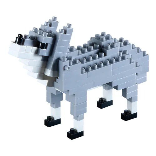 Brixies Wolf, Tier, Bausatz, Bausteine, Konstruktionsbausatz, ABS, Bunt, 109 Teile, 200075