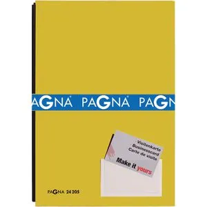 Pagna Unterschriftenmappe 24205-05, A4, 20 Fächer, Hartpappe mit Kunststoffbezug, gelb