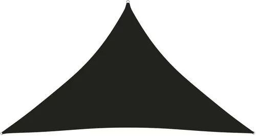 The Living Store Sonnensegel Oxford-Gewebe Dreieckig 3,5x3,5x4,9 m Schwarz