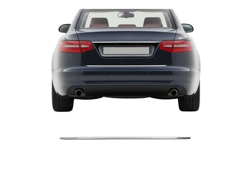 OMAC Blende Heckklappe 1107054 für Audi - Edelstahl Blende für Fahrzeugheckklappe, verleiht deinem Audi ab 2008 bis 2011 einen eleganten Look und ist einfach aufklebbar.
