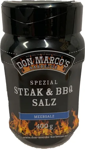 Don Marco´s Spezial Steak & BBQ Salz Meersalz (PET Dose) 400g