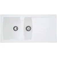 respekta Mineralite Einbauspüle BOSTON100X50W - Hochwertige Mineralite Einbauspüle, 100x50 cm, pflegeleicht und ideal für moderne Küchen.