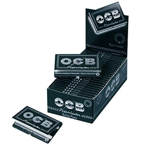 Boxen (50x) OCB Schwarz Black 100er Zigarettenpapier Filigrane Gomme No.4 kurz 2