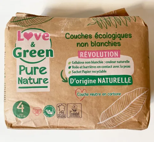 Love & Green Pure Nature Ökologische Windeln