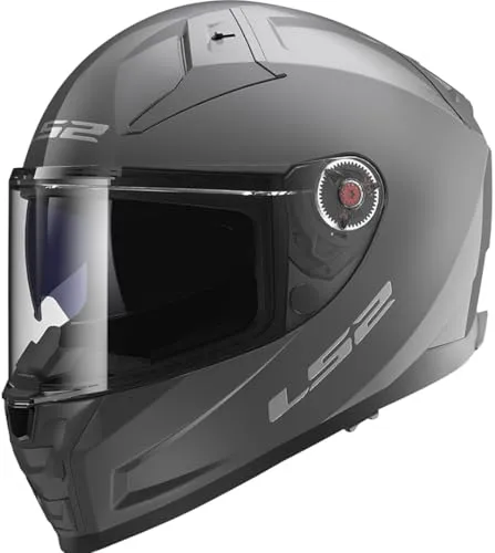 LS2 FF811 Vector II Solid Helm, grau, Größe XL für Männer