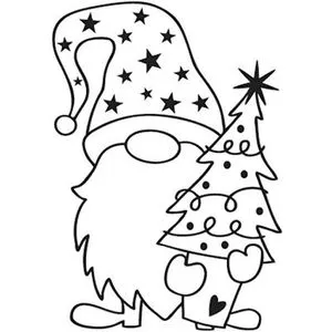 Rayher Motivstempel 29239000 - Wichtelmotiv - Sonstiger Bastelbedarf, ideal zum Dekorieren von Karten und Verpackungen, langlebiger Naturkautschuk für präzise Ergebnisse, Made in Germany