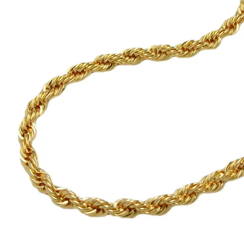 375 Gold Gelbgold Kordelkette Halskette 42cm für Damen von Schmuck Krone