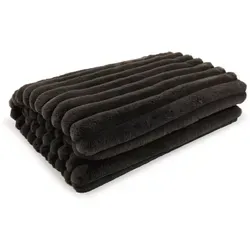 Magma Plaid Raya 140x200 cm | anthrazit - grau - Bettdecken: Flauschiges Plaid Raya von Magma, ideal zum Einkuscheln und für stilvolle Akzente in Ihrem Zuhause.