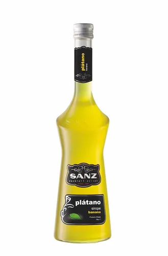 Sanz Bananen-Sirup, Cocktail-Sirup, Barsirup, aus Spanien, alkoholfrei, 0,7 L