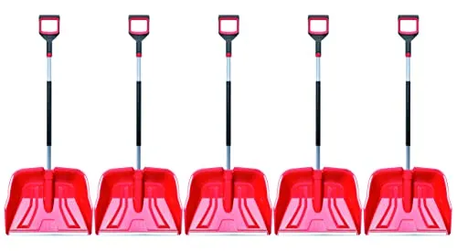 5X Schneeschaufel mit ergonomischem Griff