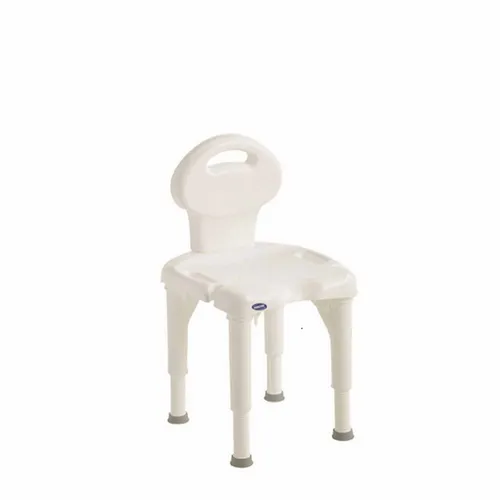 Invacare Hygienehocker Aquatec I-Fit - Behinderten-Bedarf, stabiler Hygienehocker mit Rückenlehne für maximalen Komfort und Sicherheit im Badezimmer.