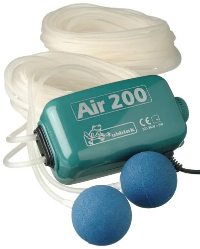 Ubbink Air 200 Indoor Teichbelüftungspumpe - Teich & -zubehör, sorgt für optimale Sauerstoffversorgung im Teich und fördert die Gesundheit von Flora und Fauna.
