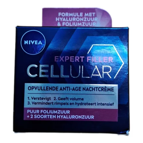 NIVEA Cellular Expert Filler – Anti-Aging-Gesichtspflege – Nachtcreme – spendet