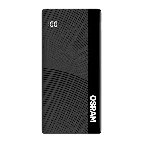 OSRAM Powerbank PowerBoost 201, 20.000 mAh, USB-C, 2X USB-A, PD, QC, 20W, Display, 3 Geräte gleichzeitig