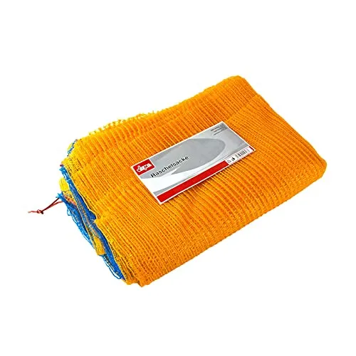 DEMA Raschelsack 20er Set 5 kg - Lebensmittelaufbewahrung - Robuste und langlebige Gewebesäcke, ideal für die Lagerung und Ernte von Obst, Gemüse und Holz.