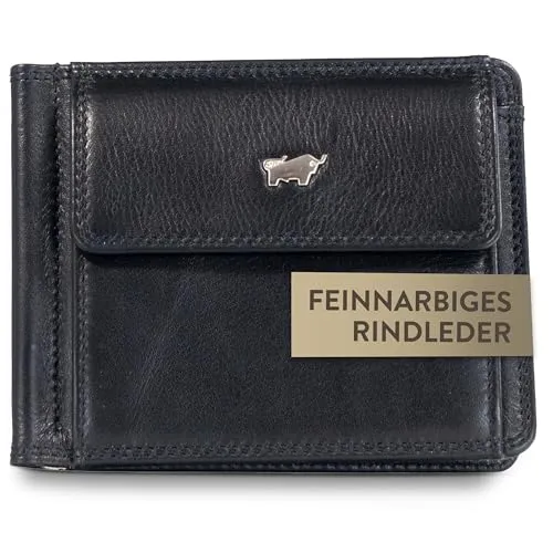 Braun Büffel Geldbörse GOLF RFID Dollarclip 6CS schwarz in schwarz von BRAUN BÜFFEL
