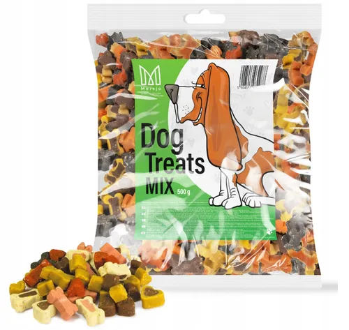🐾 MERSJO Hundesnack Fleischige Trainingswürfel MIX – Belohnung für Hunde – 500