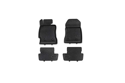 Element Passgenaue 3D Fußmatten für Toyota GT86 2012-Heute - Hochwertige 4-teilige Fußmatten für optimalen Allwetterschutz. Präzise Passform, leicht zu reinigen und rutschfest – perfekt für jede Witterung!
