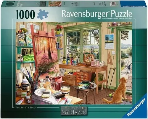 RAVENSBURGER PUZZLE*1000 TEILE*MY HAVEN 11*THE ARTIST'S SHED*RARITÄT*NEU+OVP