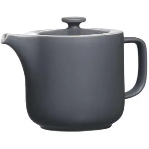 RitzenhoffundBreker Tee-Kanne Jasper, grau, 1,4 l - Teekocher aus hochwertiger Keramik, mit eleganter Glanz- und Mattglasur, spülmaschinenfest und ideal für stilvolle Teestunden.
