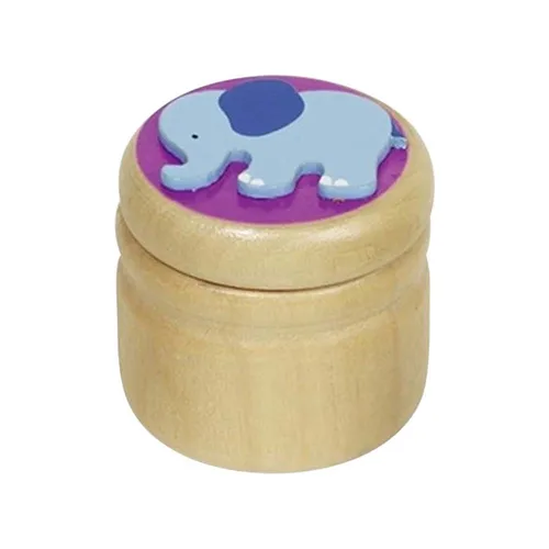 GoKi 60915 Milchzähne Box - Elefant, Ente, Fisch, Hund, niedliche Aufbewahrung für wertvolle Milchzähne
