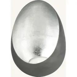 Lambert Casati Windlicht aus Eisen in Grau, 20cm hoch von Lambert