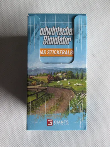 Landwirtschafts-Simulator Sammelkarten Display - 36 Stickerpacks mit originalgetreuen Abbildungen, ideal für Fans und Sammler von landwirtschaftlichen Fahrzeugen